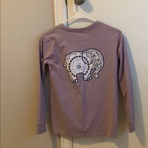 Purple ivory Ella shirt